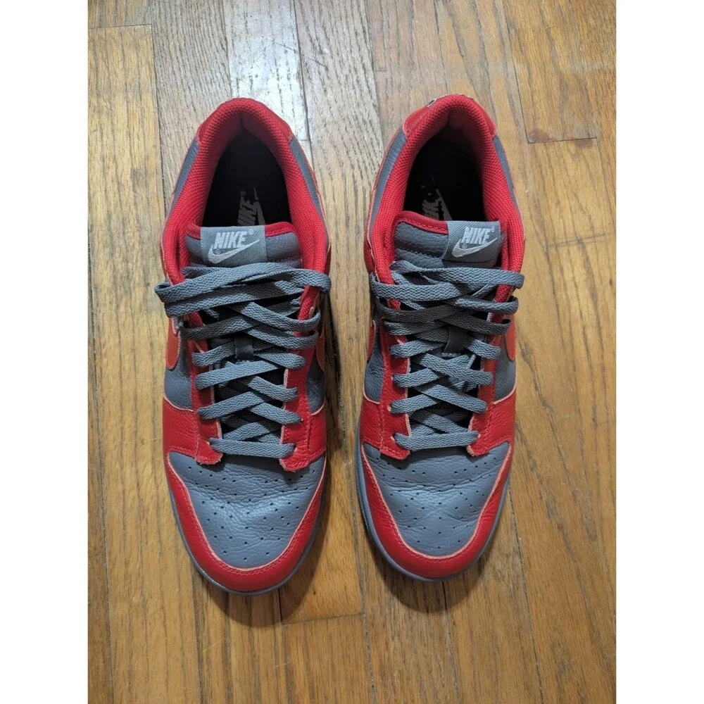 Nike Low Dunk By You Red And Gray Custom Mens Size 12 FN0569900